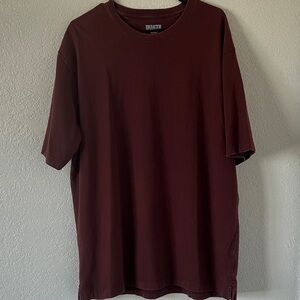 Duluth Trading Longtail T Relaxed Fit Maroon Men’s Large 100% Cotton Tee